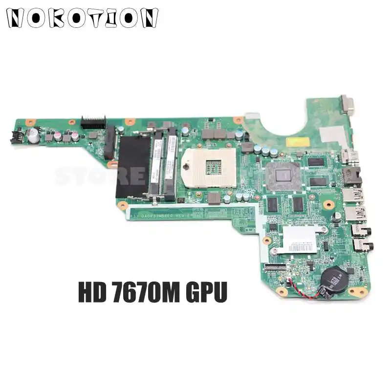 Материнская плата NOKOTION для ноутбука 680569 501 001 680570 HP Pavilion G4 2000 G6 и G7 материнская HD7670M