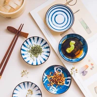 japanese kitchen ceramic dish assorted seasoning mini plate dipping sauce vinegar bowl creative tableware dish dinner plate home