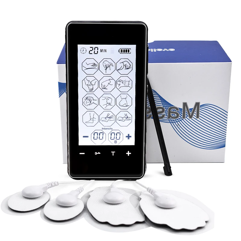 Электронный Массажер Акупунктура пульса 12 режимов/2 выхода TENS стимулятор мышц