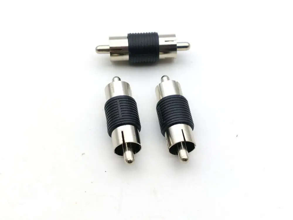 Переходник RCA адаптер штепсельная вилка к вилка|plug connector|plug maleplug rca |
