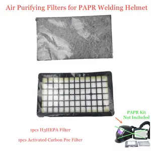 1 шт. воздушный очищающий респиратор фильтр с активированным углем PAPR Авто затемняющий сварочный шлем H3HEPA фильтр