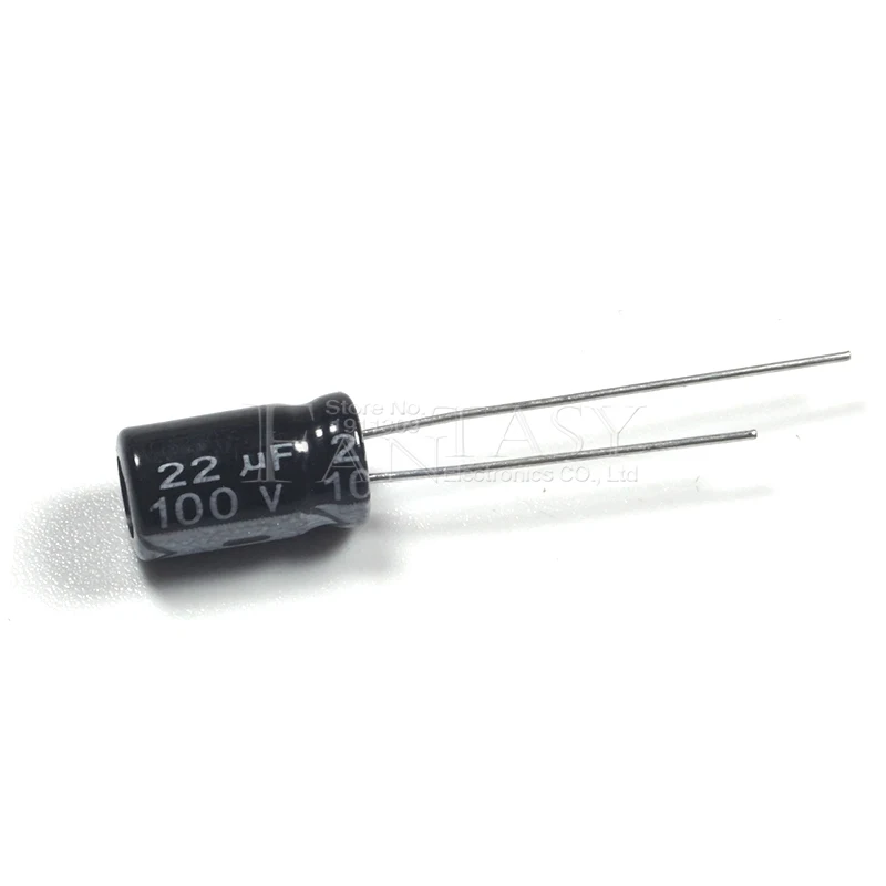 50 шт. электролитический конденсатор 100 в 22 мкФ 6 х11 мм|electrolytic capacitors|22uf 100vcapacitor