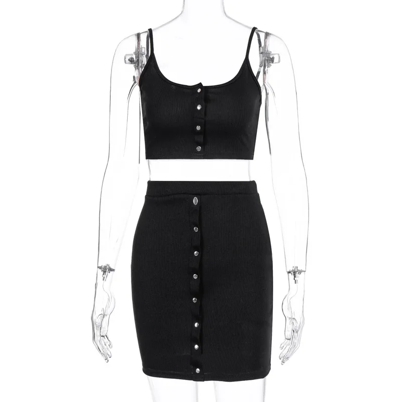 Женский облегающий Костюм двойка Sytiz комплект из двух предметов: укороченный топ