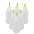 Многофункциональный прецизионный аппликатор с наконечниками иглы, бутылочки для сжимания жидкого клея, диспенсер для жидкого клея, 50 мл, пластиковые наконечник с иглой для бутылки, 6 шт.