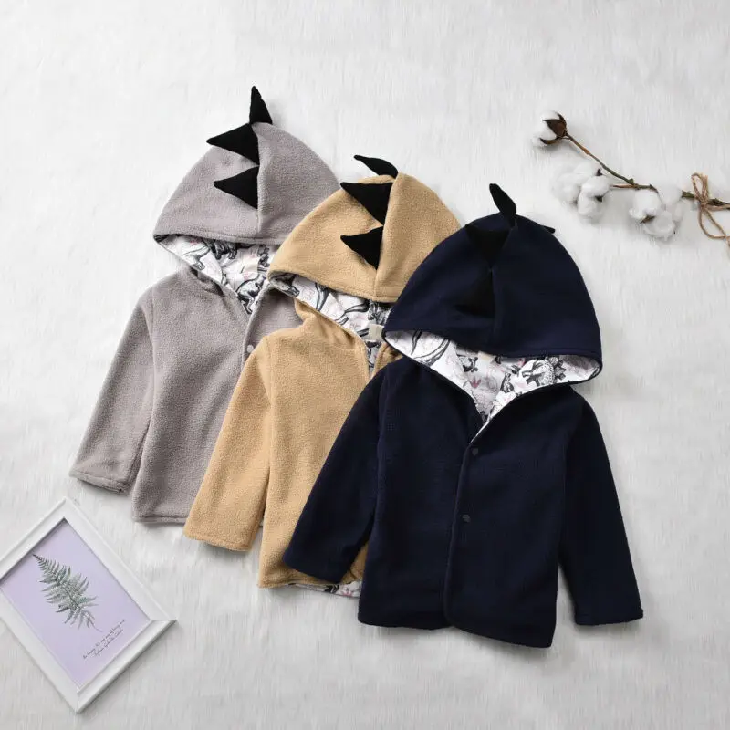 Новый 2020 для детей маленьких мальчиков с динозавром худи свитшот пальто Ботва