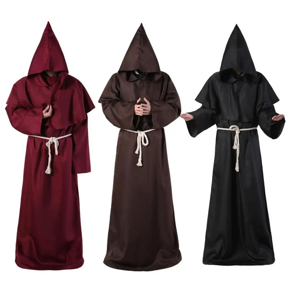 

3Pcs/Set Oversized Popular Hooded Unisex Cape Long Sleeve Cloak Floor-Length Halloween Cape Cosplay Costume