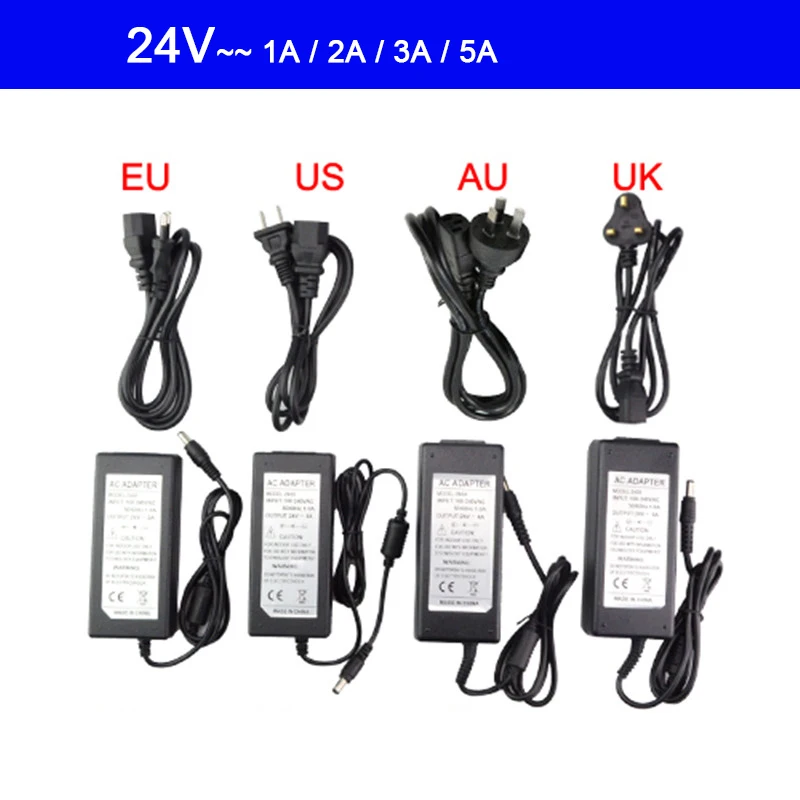 AC100 240V DC 5V 12V 24V источник питания 1A 2A 3A 4A 6A 8A 10A светодиодный адаптер трансформатора