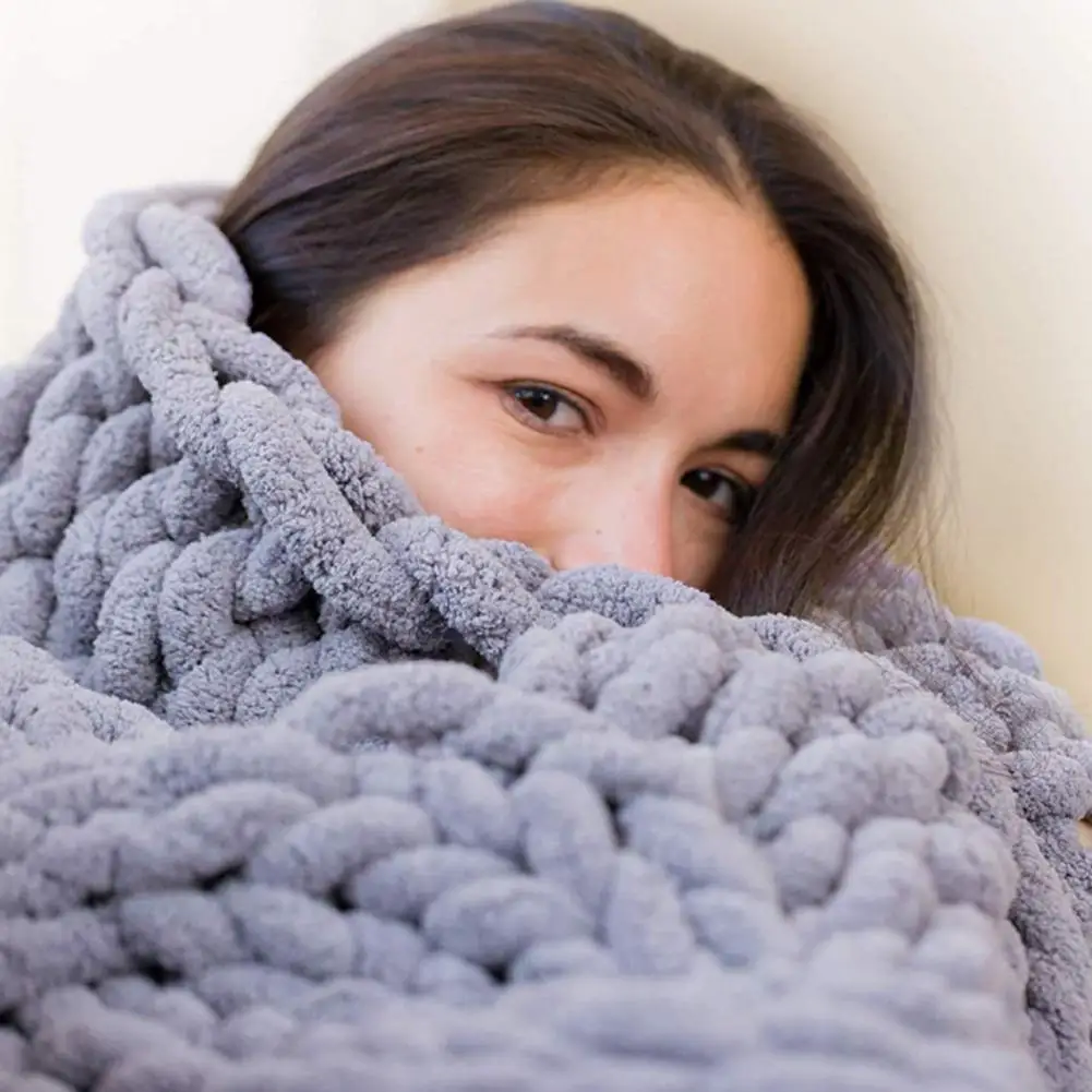 4 Размеры светильник тонкий мягкий теплый одеяло из синели зима простыни