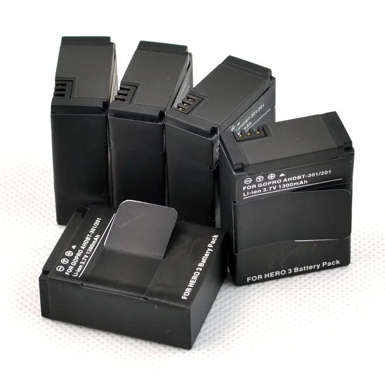 Аксессуары для Gopro. 1600 мАч AHDBT-302 AHDBT-301 AHDBT302 AHDBT301 AHDBT-201 Аккумулятор для GoPro HD HERO3 HERO3+ видеокамеры