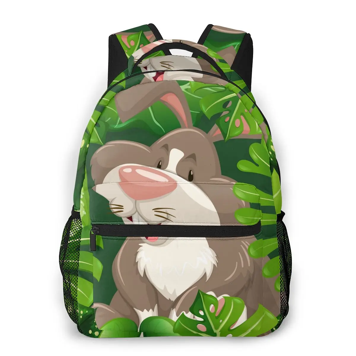 

Backpack Women Shoulder Bag For Teenage Girls Wild Forest Rabbit Bagpack Female Ladies School Backpack