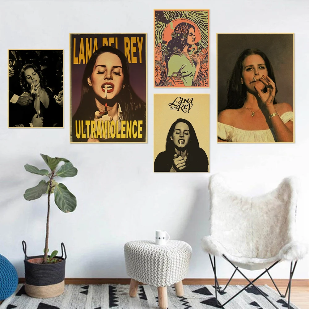 

Ultraviolence Born To Die Posters Lana Del Rey Singer Prints Posters Pictures for Modern Room Bar Cafe Decor