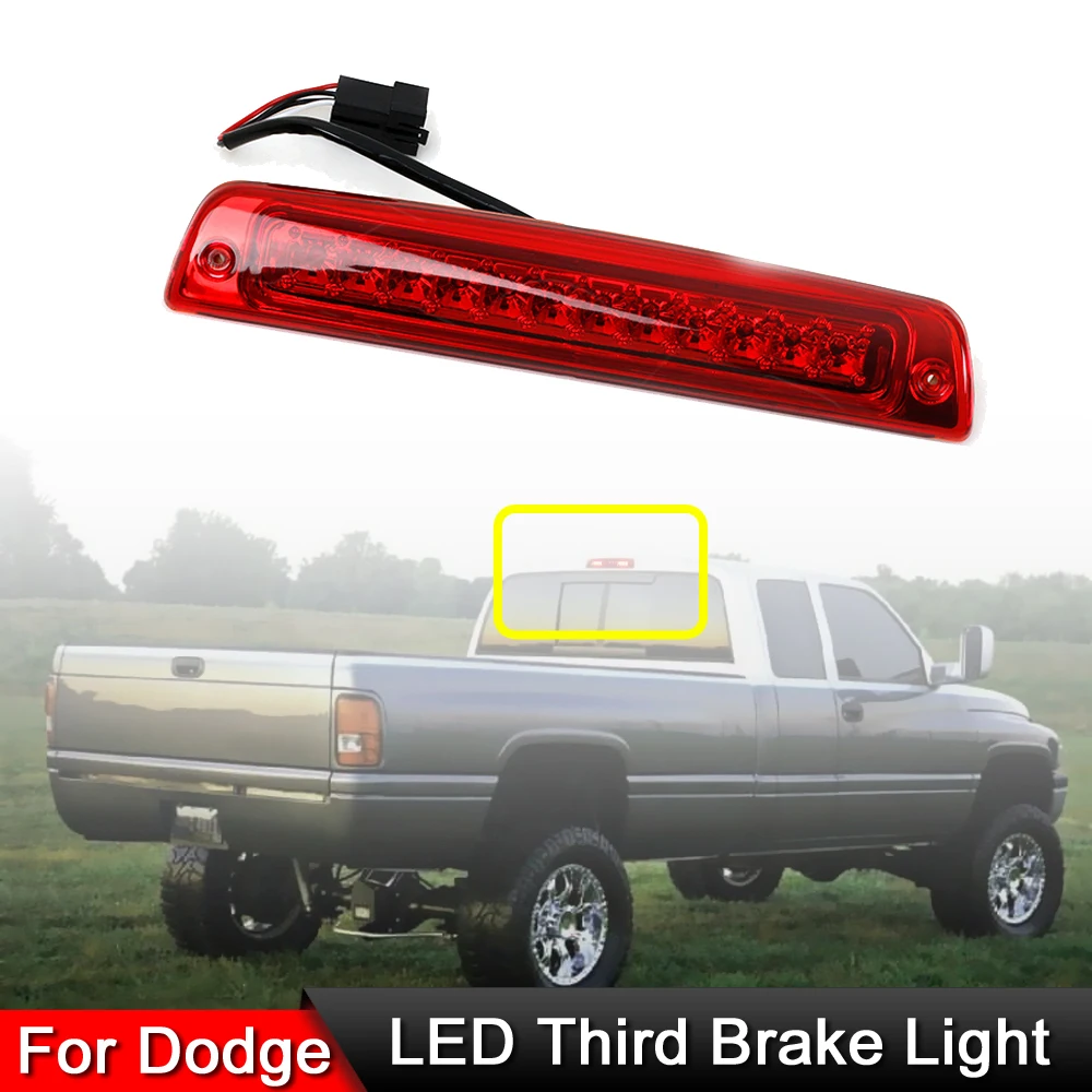 

Для Dodge Ram 1500/2500/3500 1994-2001 12 в водонепроницаемый красный задний светодиодный тормозной фонарь красный хвост 3-й стоп-сигнал сигнальная лампа
