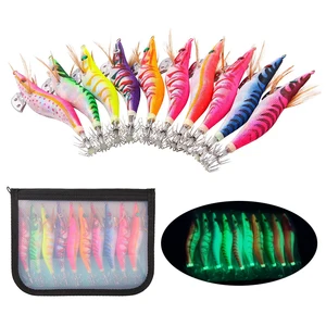 10 шт., рыболовные приманки в виде кальмара