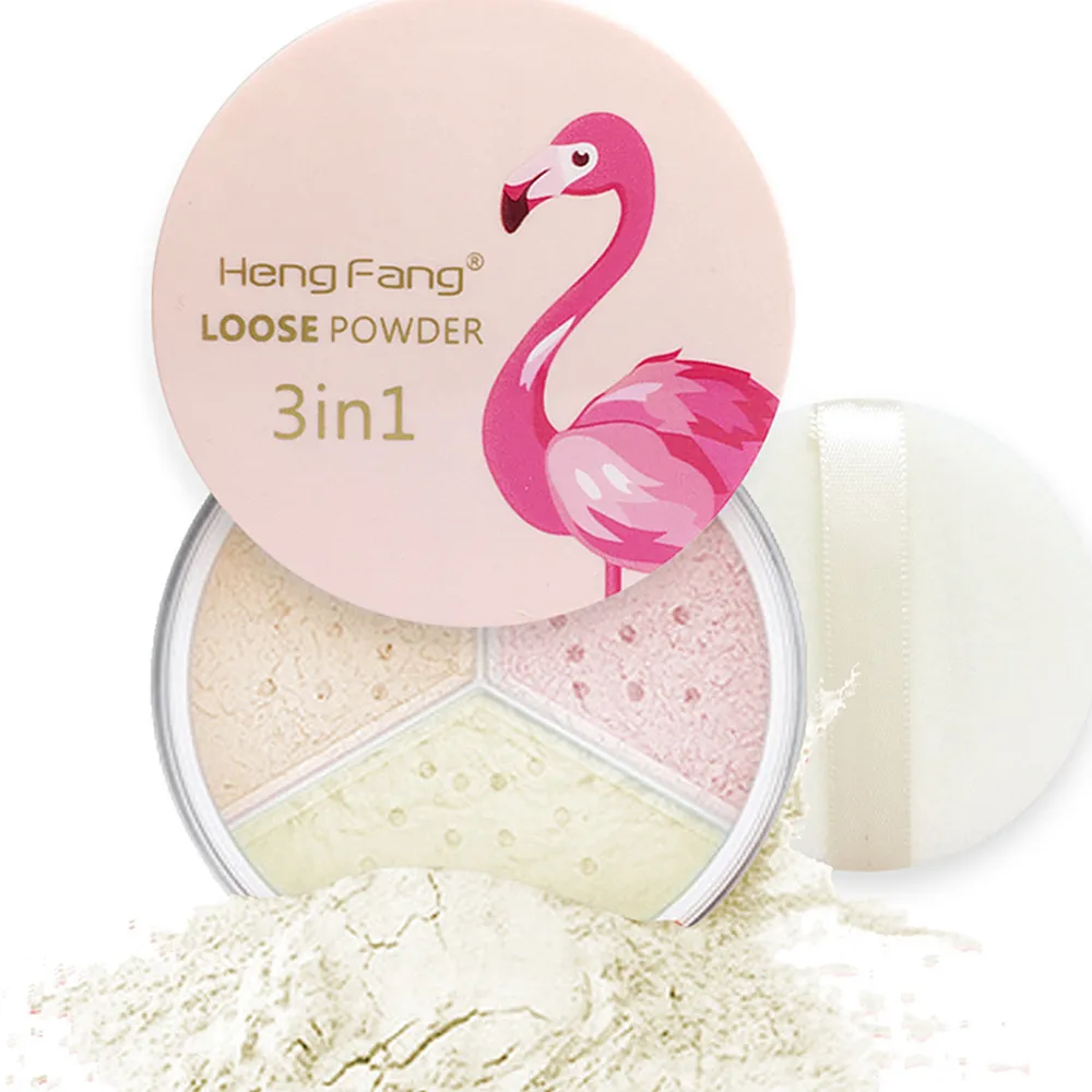 Пудра для макияжа 3 цвета модификация рассыпчатая пудра лица водостойкая кожи
