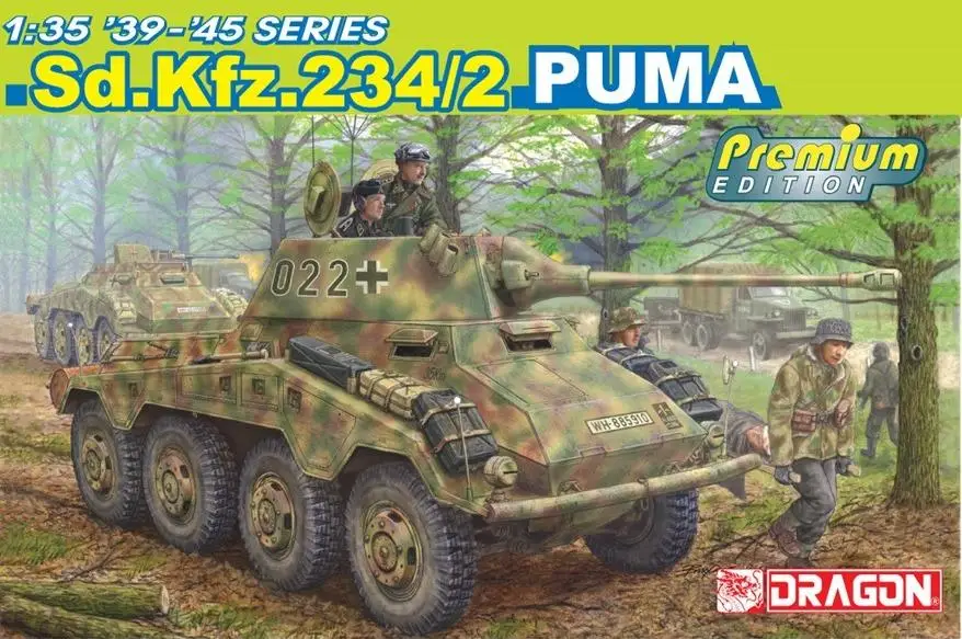 Dragon 6943 1/35 Sd.Kfz.234/2.PUMA Tank модель 39 45 SERIES|Наборы для сборки моделей| |