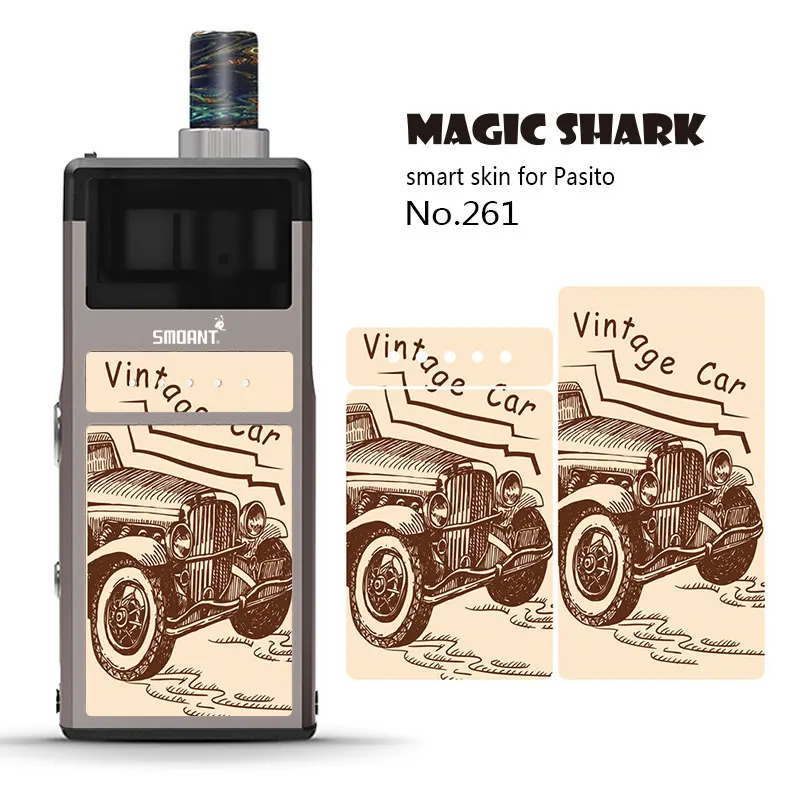 Magic Shark Motorcycle V-Vendetta Car Ghost Rider Stone Print Skin Film Cover Pod Vape Sticker Case for Smoant Pasito | Мобильные