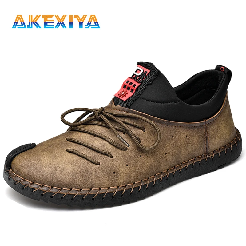 

Men's Shoes High Quality Leather Men's Casual Shoes Outdoor Non-slip Men's Moccasins Comfortable Breathable Zapatillas Hombre