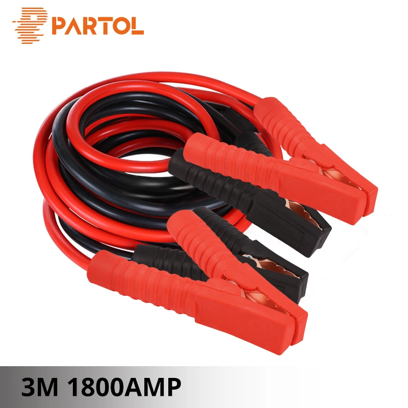 Partol 3 м 1800AMP автомобиля Батарея Перейти кабель Booster аварийного терминалы скачок