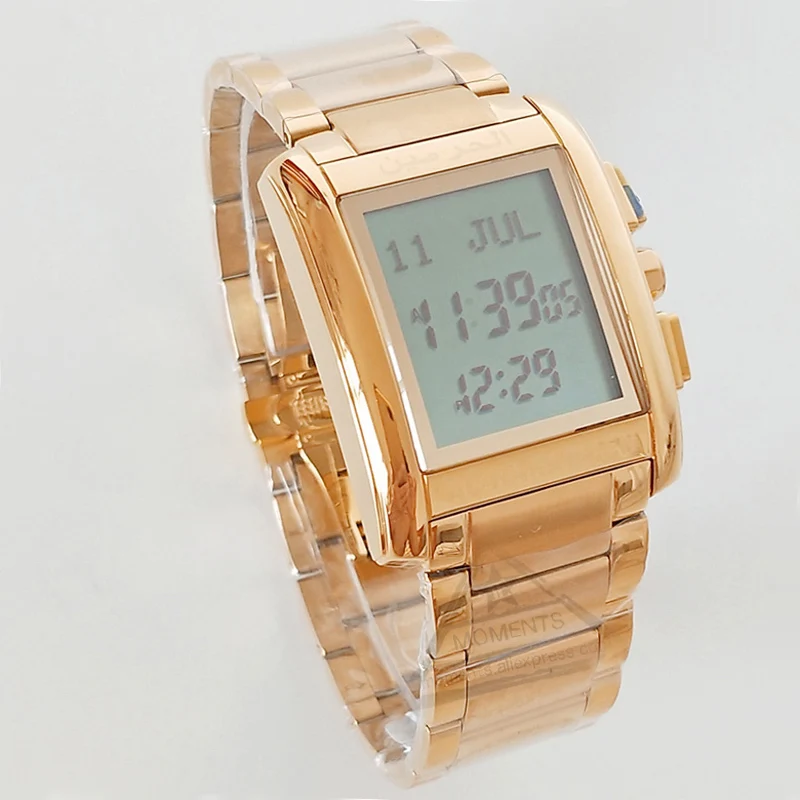 Запрограммированные для молитвы часы мусульманского мужчины и женщины с