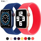 Ремешок силиконовый Solo Loop для Apple Watch Band 44 мм 40 мм 38 мм 42 мм, эластичный плетеный текстурный браслет для iWatch series 6 5 4 3 se