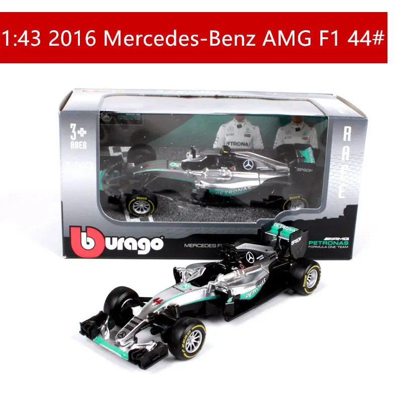 Mercedes AMG-44 Бураго 1:43 красный BULL-RB12 сплав F1 модель автомобиля литье под давлением модель автомобиля моделирование автомобиля украшение коллекция подарочная игрушка - Цвет: Mercedes AMG-44