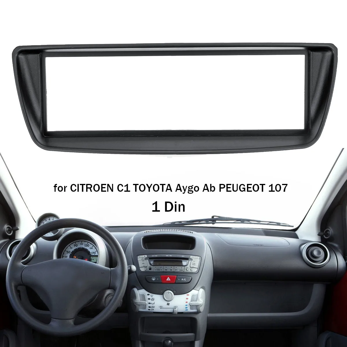 

Автомобильная стереомагнитола 1 Din, комплект отделки панели fascia Для Citroen C1, для Toyota Aygo Ab, для Peugeot 107