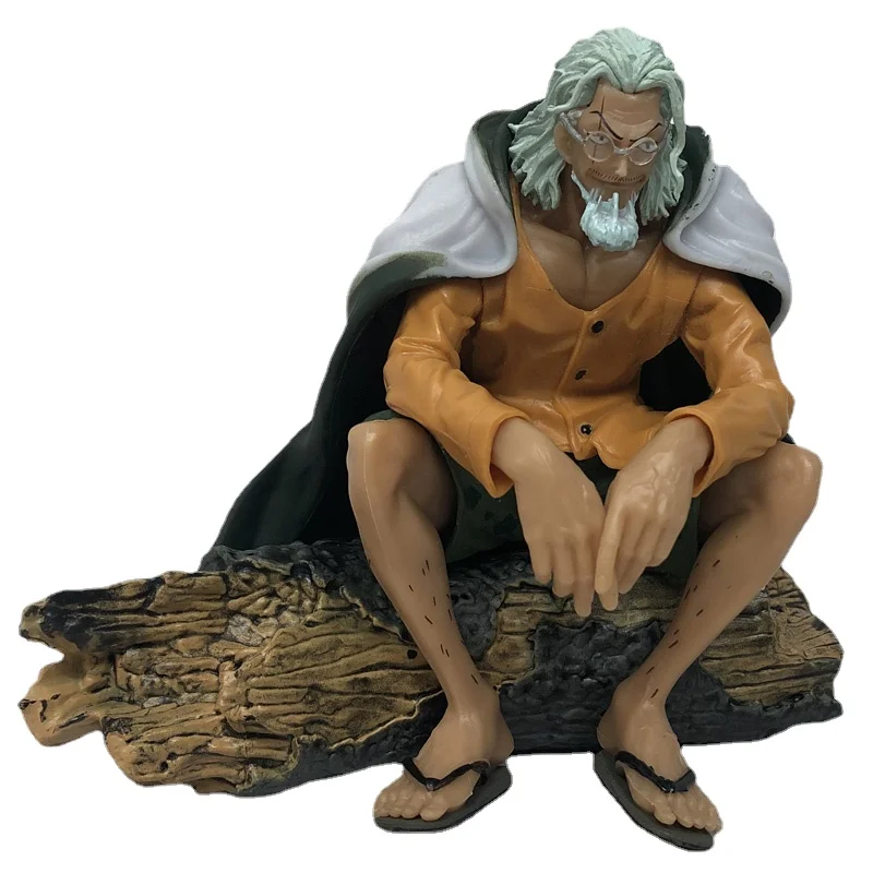 

One Piece Stylist Photographer Hades Raleigh Figure Sitting Posture Scene Model Decoration Doll Toy 14CM