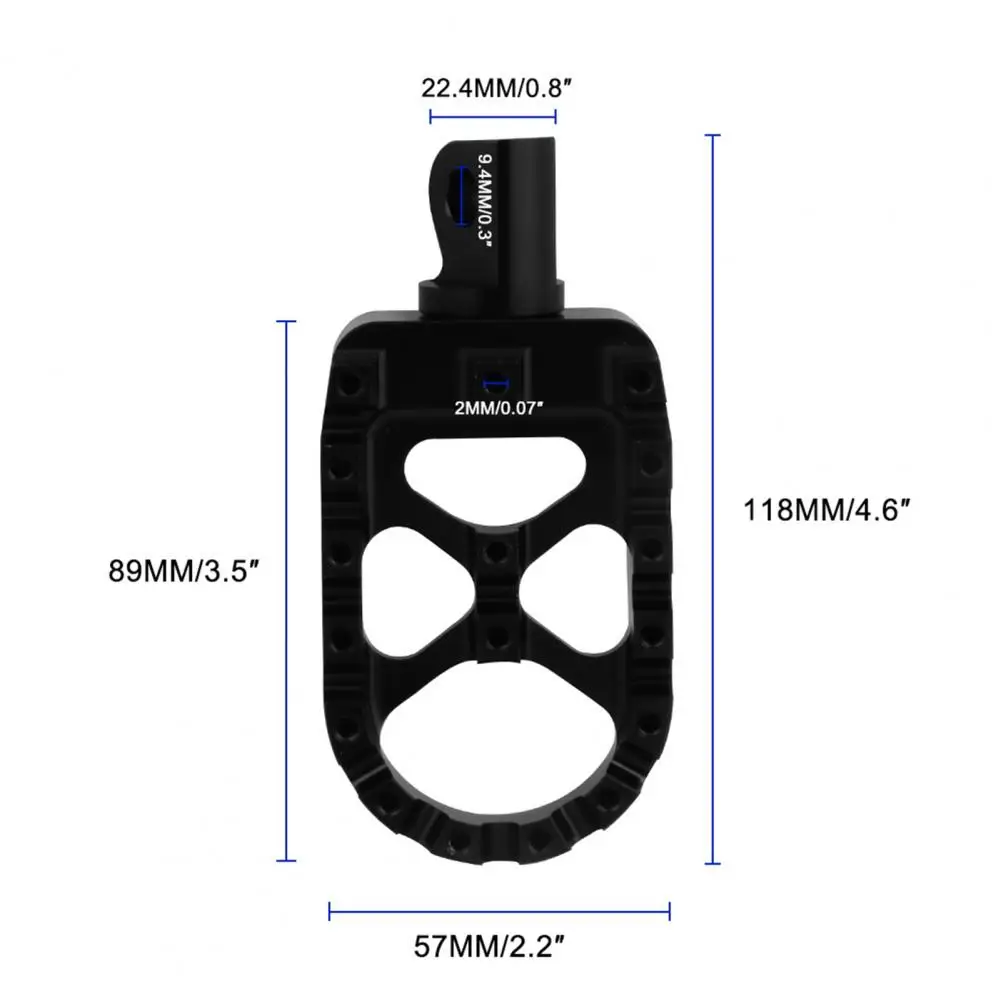 

2Pcs Foot Pedal Replaceable Easy Installation Aluminum Alloy MX Style Motorcycle Footpeg for Davidson Dyna Sportster