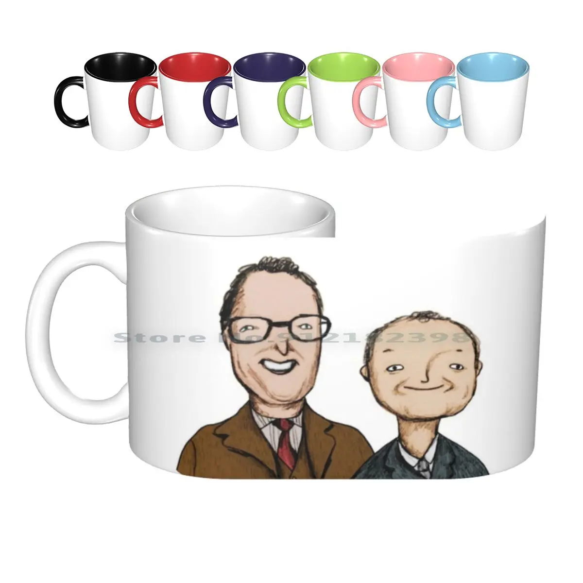 

Керамические кружки Vic & Bob, кофейные чашки, кружка для чая с молоком, Vic, Bob, Vic и Bob, reвс, Боб, мортаймер, Джим милитари, смешной портрет