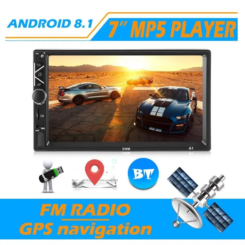 A3 2 DIN Android WiFi gps FM MP5 плеер 7 дюймов RCA аудио выход подключаемый сабвуфер автомобиля в тире стерео Bluetooth
