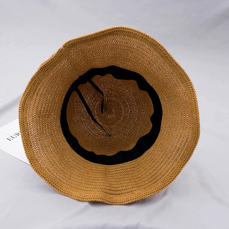 

2019 Candy Color Knitted Bucket Hats Women Dome Fisherman Sweet Hat Outdoors Travel Sun Visors Collapsible All Match Caps Adult