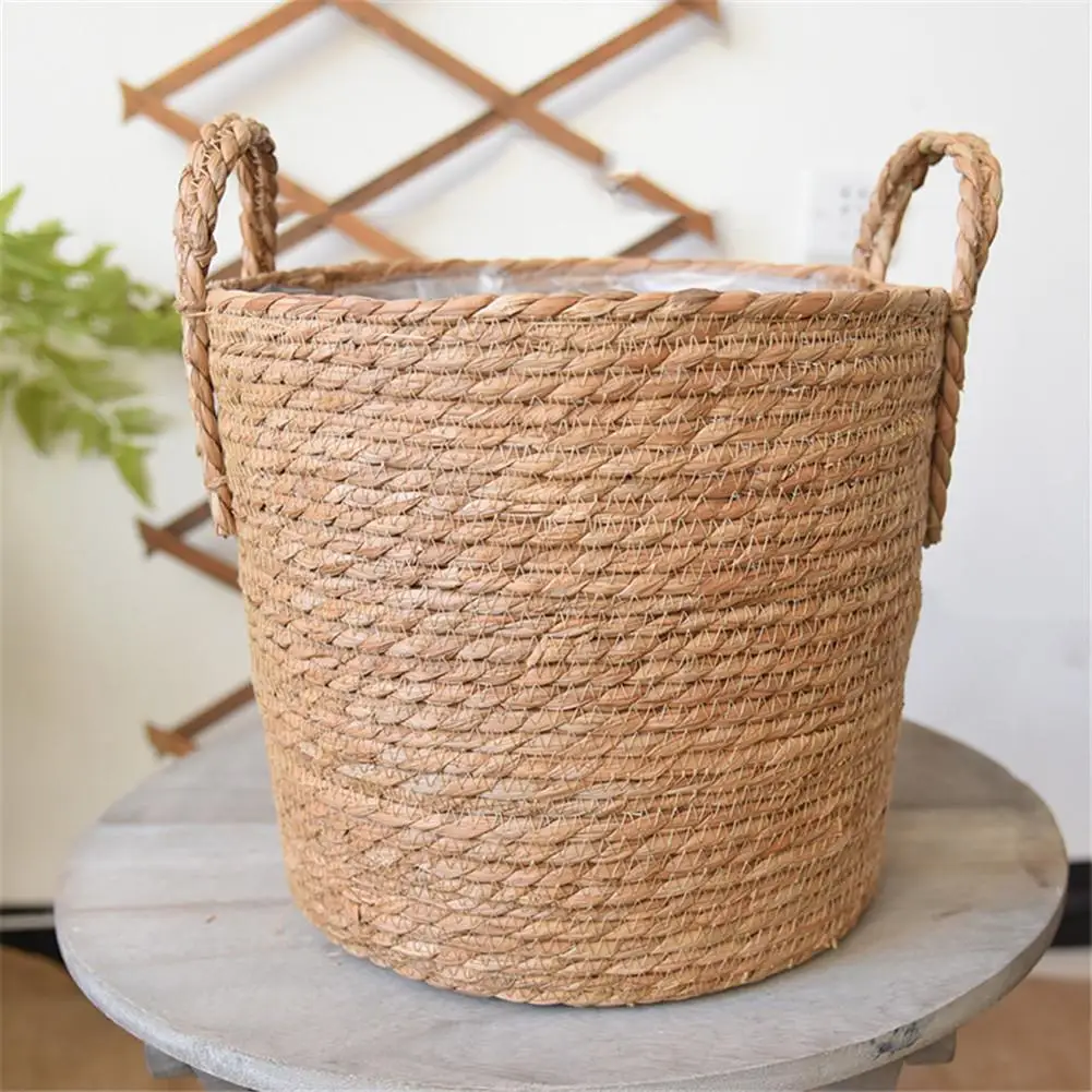 Садовый декоративный горшок для растений ручная тканые корзины хранения корзина