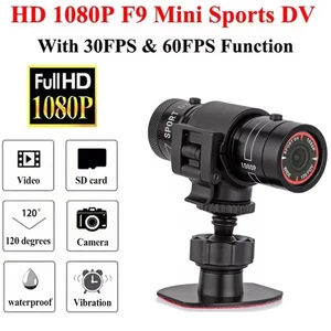 Mini Camera  Action Full HD 1080P Mountain Bike Bicycle Motorcycle Helmet Sports Cam DV Camcorder F9