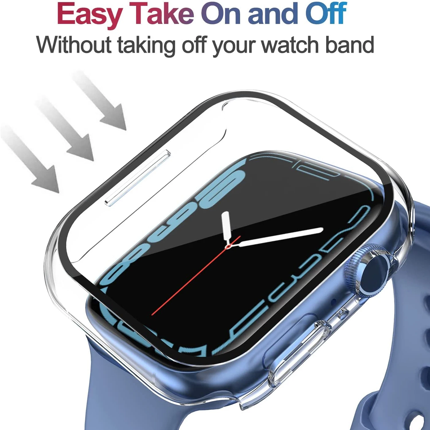 Стекло и чехол для Apple Watch band 45 