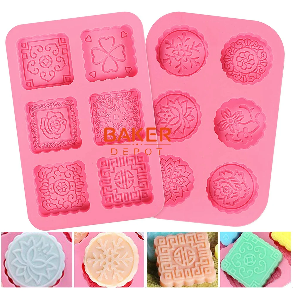 

Форма силиконовая для лунного торта, Круглый и квадратный формы