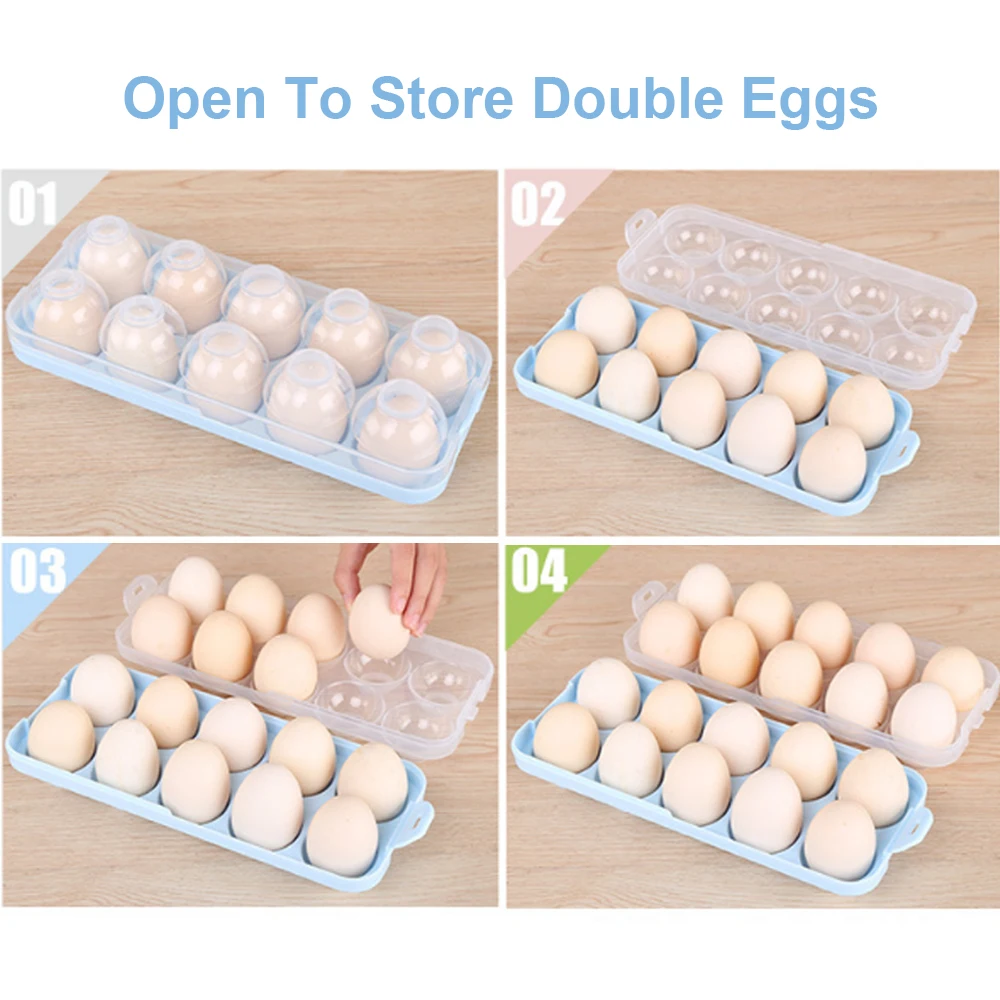 1/3 шт. Ящики для яиц пластиковый поднос хранения в холодильнике Чехол Контейнер