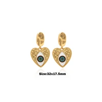 2021 new best selling mini zircon evil eye earrings heart shaped earrings jewelry womens jewelry valentines day gifts