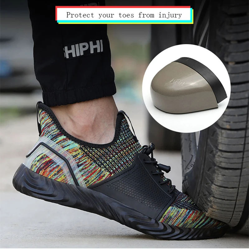 Рабочие защитные кроссовки легкие сверхсветильник кие на мягкой подошве для