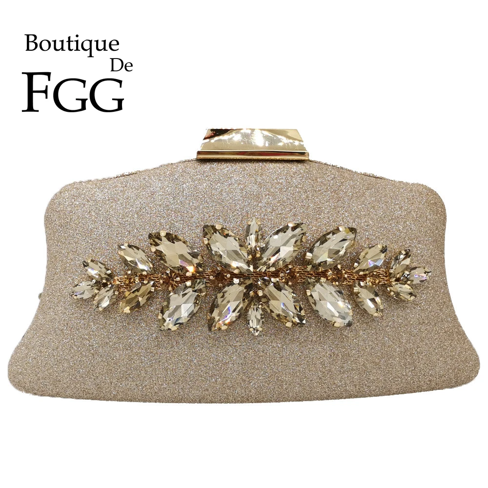 Женский Блестящий клатч Boutique De FGG вечерняя сумочка с кристаллами деловые
