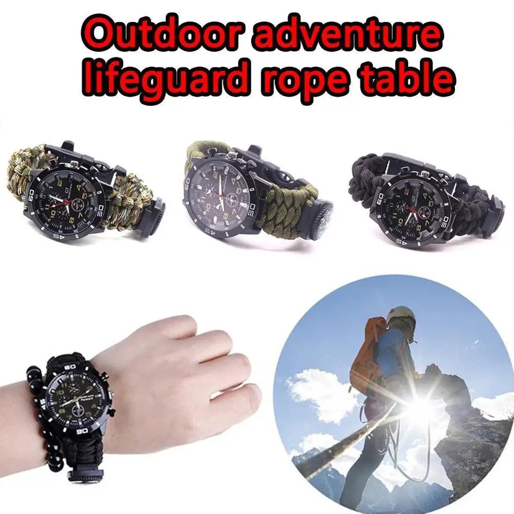 Многофункциональные часы тактический Браслет Открытый Кемпинг лодки Охота