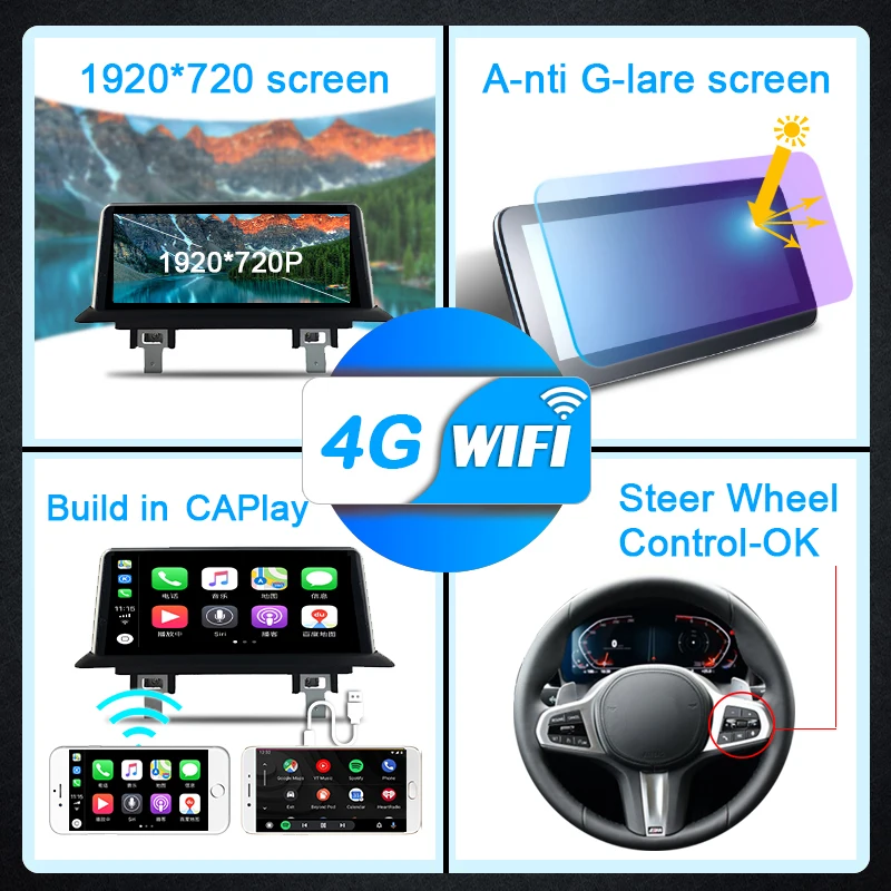 Автомобильный мультимедийный плеер Qualcomn Snapdragon 2 Din Android для BMW 1 серии 120i E87 E81 E82 E88