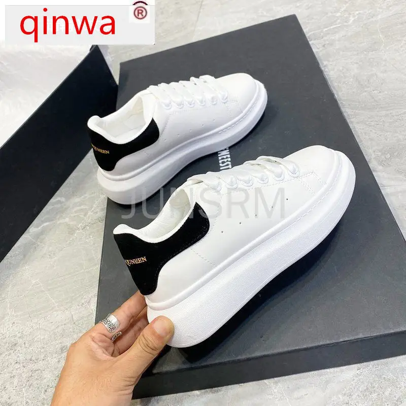 

Skateboard Shoes Men Pring Brand Spring Designer Wedges White Sneakers Platform Tenis Feminino Trainers Male Mcqueens Walking