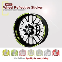 for kawasaki z300 z 300 motorcycle decorative high quality stripe sticker front and rear wheel reflective decal accessories