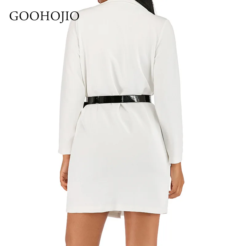 

GOOHOJIO 2021 Spring Autumn Profession Blazer Dress for Women Fashionable Dress Women Single-breasted Long Sleeve Women Dress