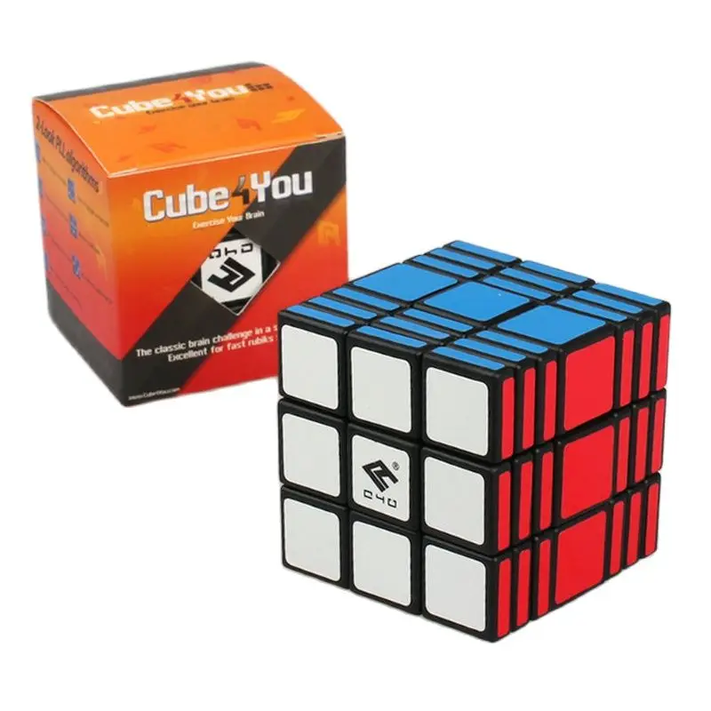 Cubo m&aacute;gico de velocidad desigual C4U 3x3x7, rompecabezas cubo educativo, juguetes profesionales para adultos y ni&ntilde;os, regalos con soporte-3