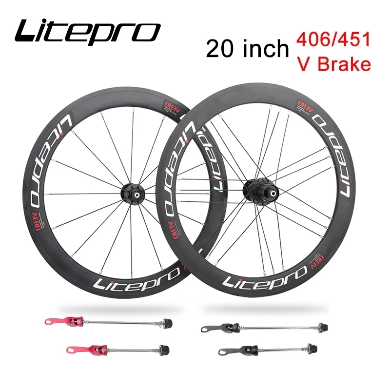 Litepro 20 дюймов комплект велосипедных колес 8/9/10/10/11 скорость 4 подшипника с двойной