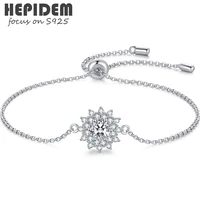 hepidem 100 really 0 5ct d moissanite 925 sterling silver bracelets 2021 new diamond test passed jewelry women s925 gift h031