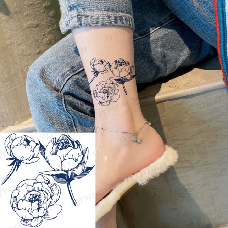 Полуперманентные временные тату-наклейки с чернилами водостойкие постепенно