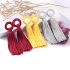 6 шт.лот 11 см красочная кисточка из хлопка и шелка с бахромой для сережек и подвесок сделай сам, фурнитура для изготовления ювелирных изделий ручной работы