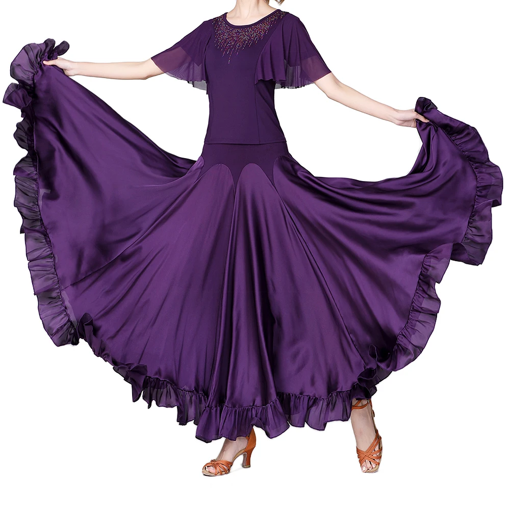 Ballroom Dance Skirts Modern Standard Performance Wear Women Tango Stage Competition Costumes Big Swing | Тематическая одежда и
